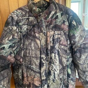 L.L. Bean Mossy Oak Camo Hunting Puffer Down Coat Men’s Medium